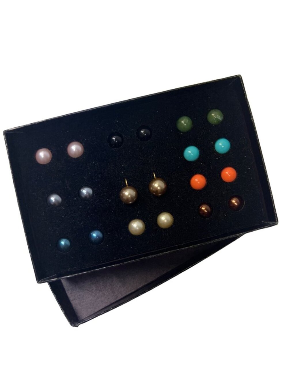 Joan Rivers NWT NIB Vintage Classics Ten Color Interchangeable Eurowire Earrings